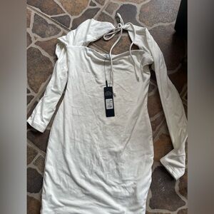 Fashion Nova white dress brand New !